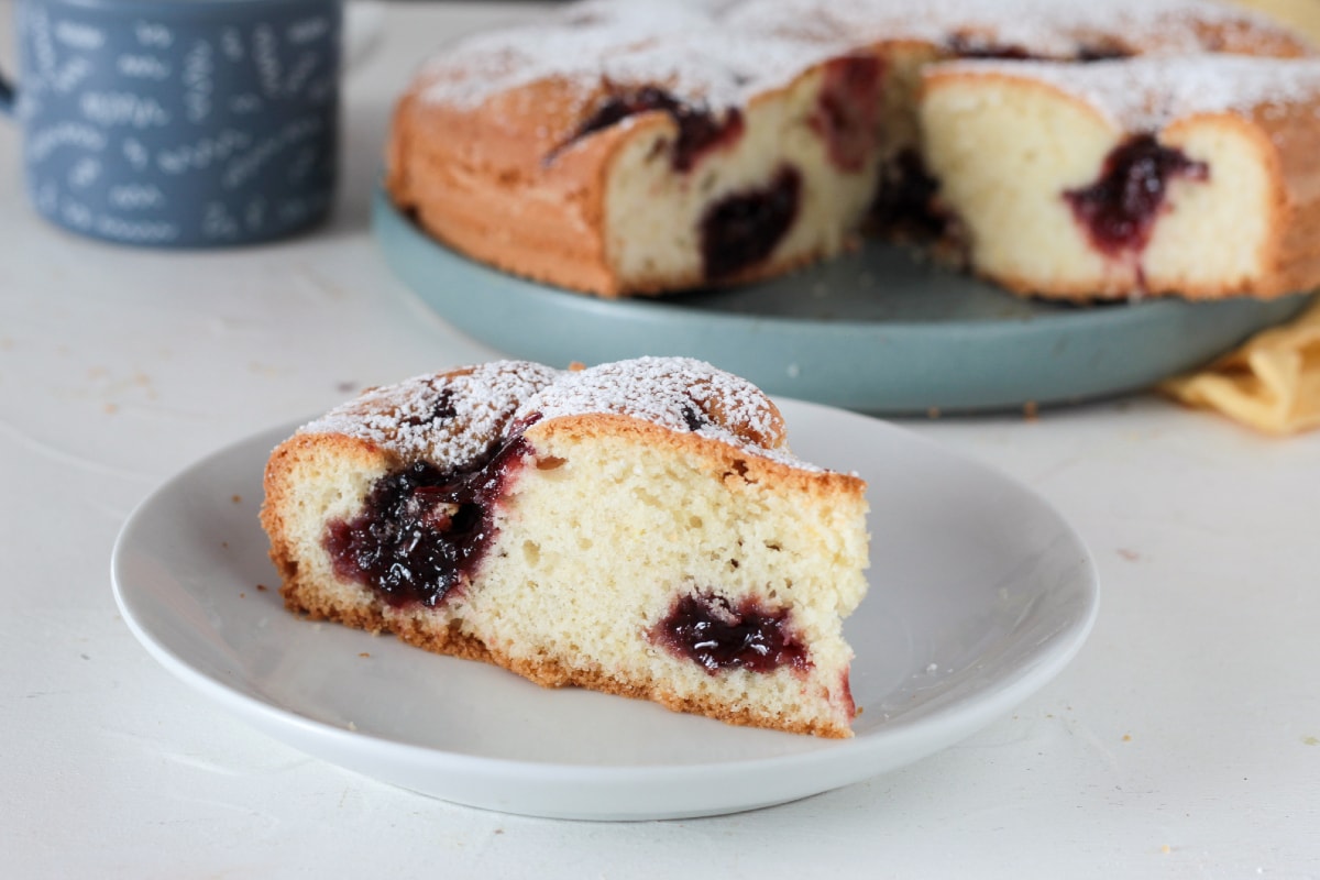 Kuchen mit Marmelade