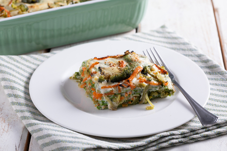 Lasagne aus Crêpes mit Gemüse