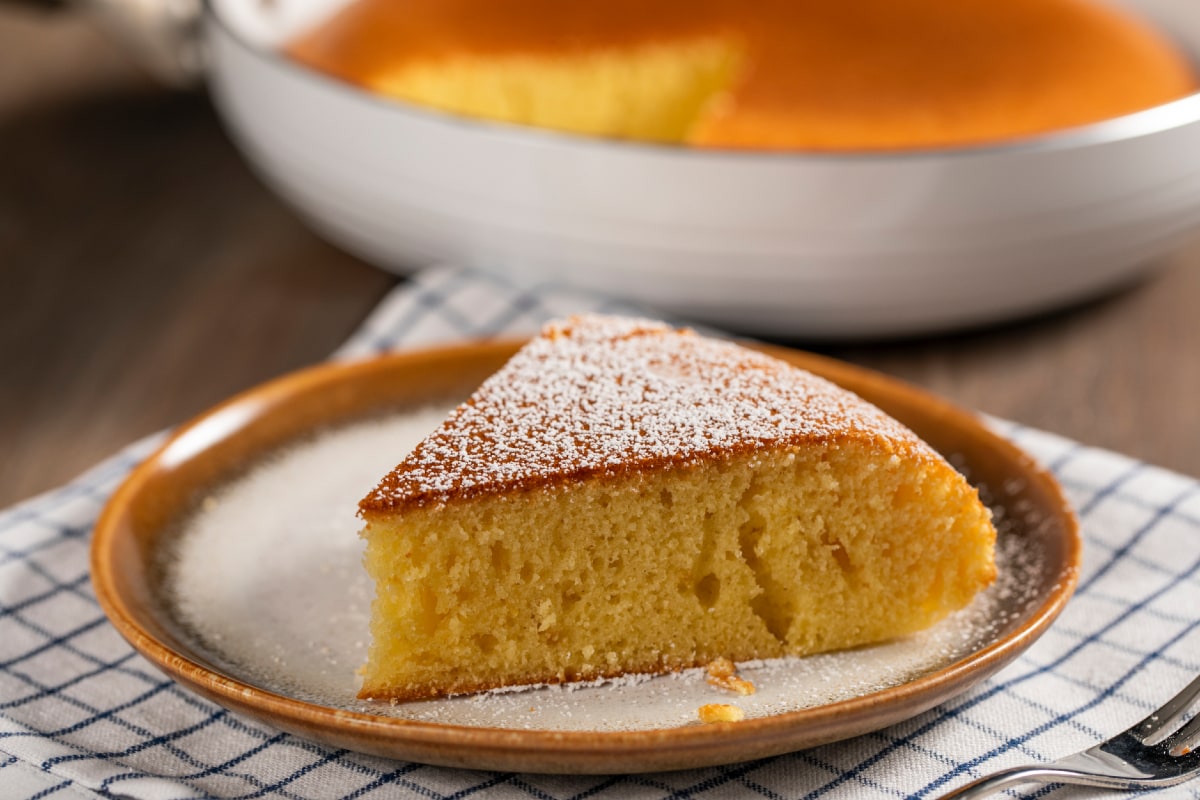 Kuchen in der Pfanne