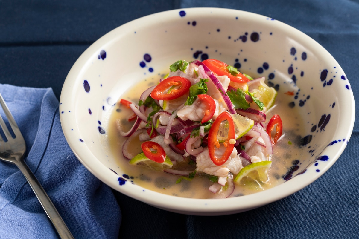 Ceviche von Wolfsbarsch