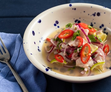 Ceviche von Wolfsbarsch