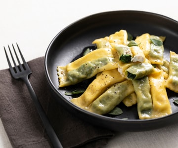 Ravioli mit doppelter Füllung