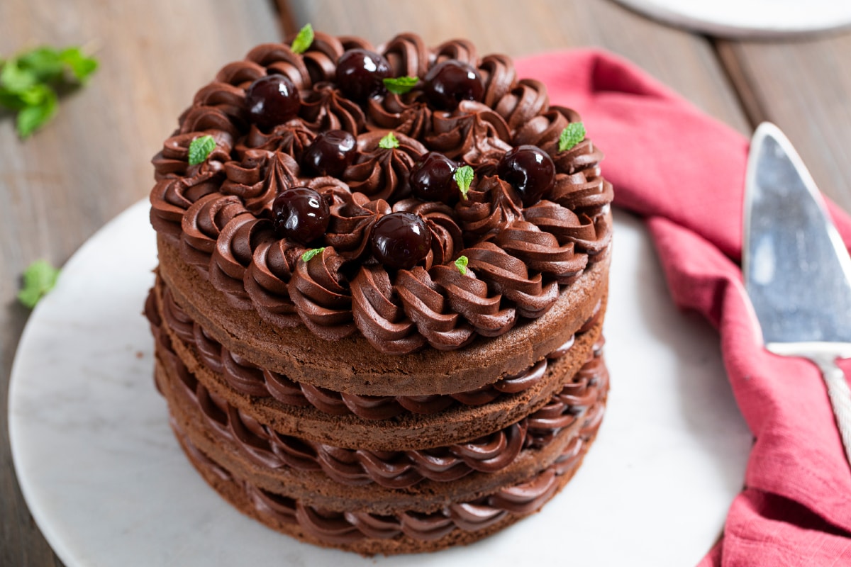 Schokoladen-Kirsch-Kuchen mit Bimby®