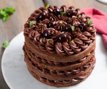 Schokoladen-Kirsch-Kuchen mit Bimby®