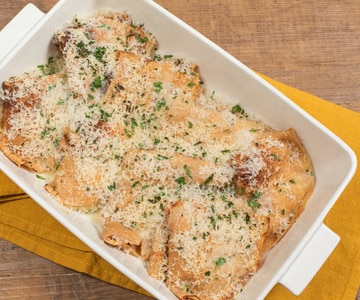 Kastanien-Crepes gefüllt mit Ricotta und Pilzen