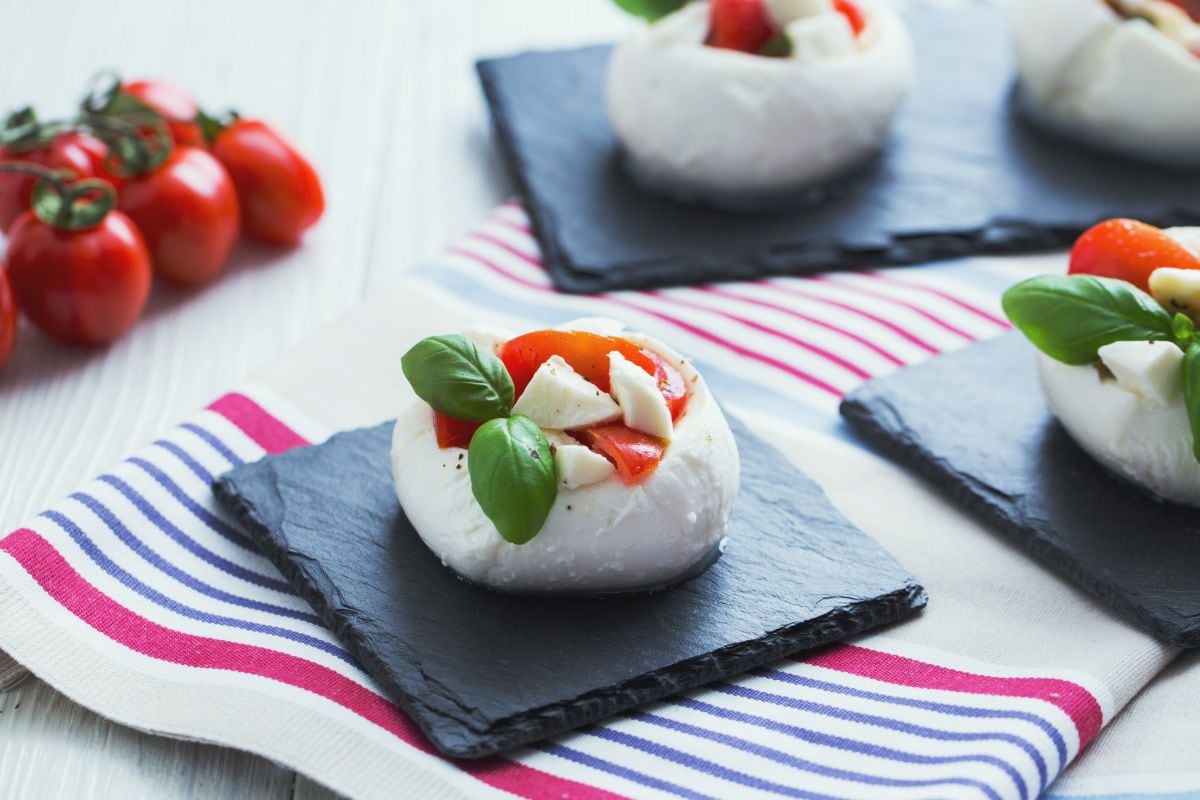 Gefüllte Mozzarella