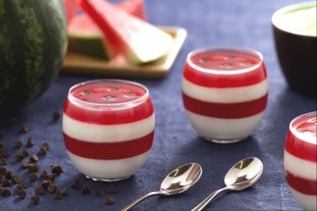 Wassermelonen-Joghurt-Gläschen