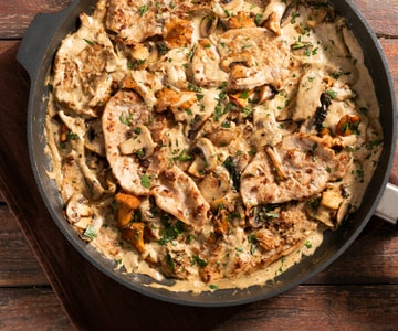 Cremige Pilzschnitzel