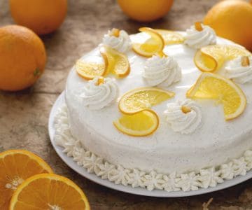 Orangenkuchen mit Joghurtcreme