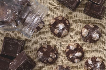 Schokoladen-Crackle-Kekse