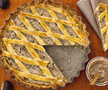 Torte mit Kastaniencreme