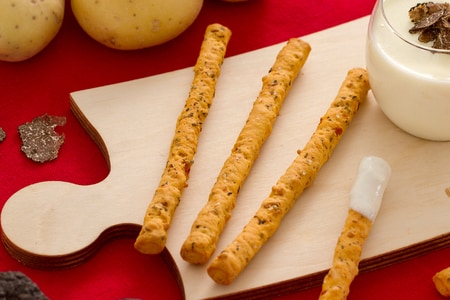 Stangen mit zarter Trüffelcreme