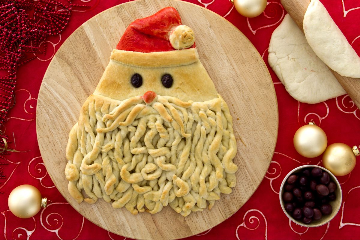 Weihnachtsmann-Brot