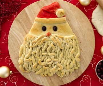 Weihnachtsmann-Brot