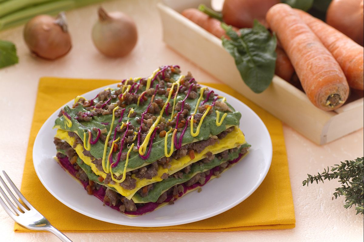 Bunte Lasagne