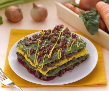 Bunte Lasagne