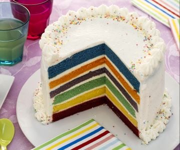 Regenbogentorte