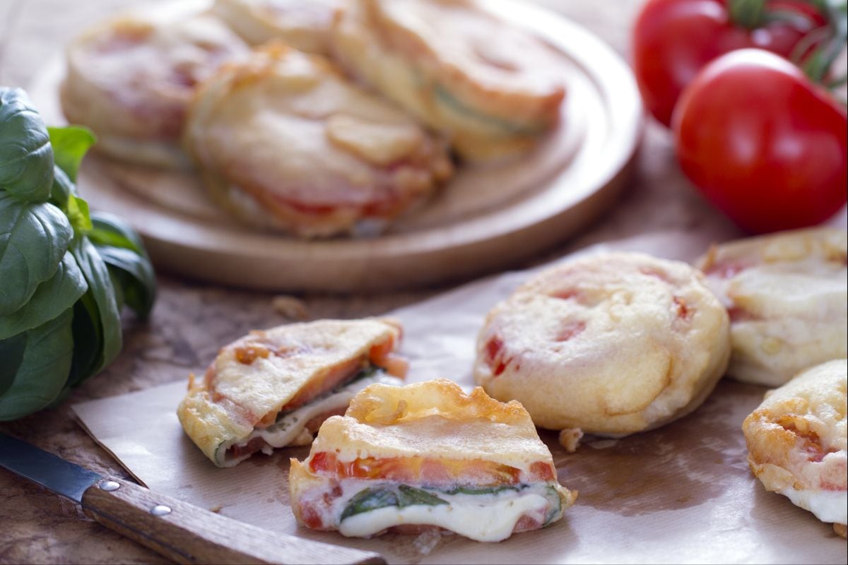 Gebratene Caprese