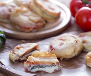 Gebratene Caprese
