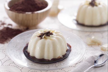 Weißer Schokoladenpudding