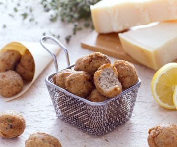 Kalbfleischbällchen mit Zitrone und Majoran