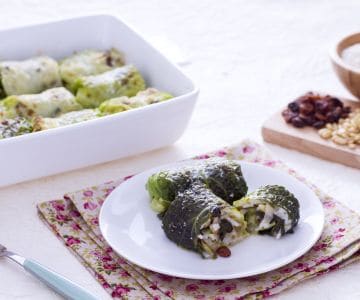 Kohlrouladen gefüllt mit Reis und Endivie