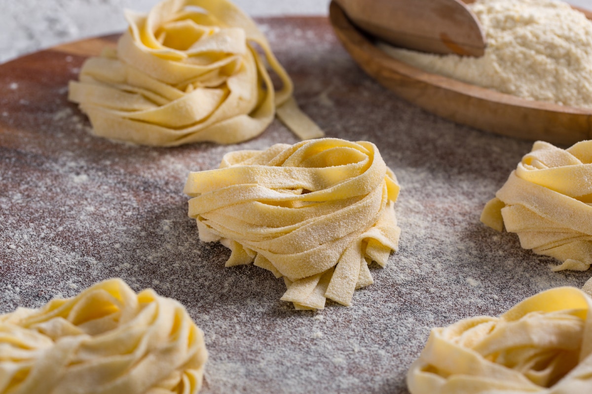 Tagliatelle ohne Eier
