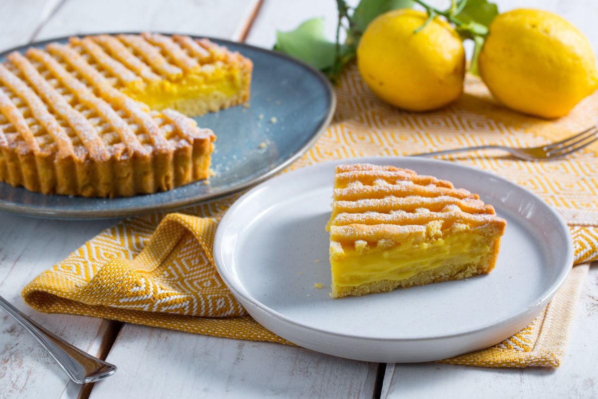 Zitronentorte mit Öl-Mürbeteig