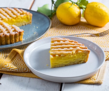Zitronentorte mit Öl-Mürbeteig
