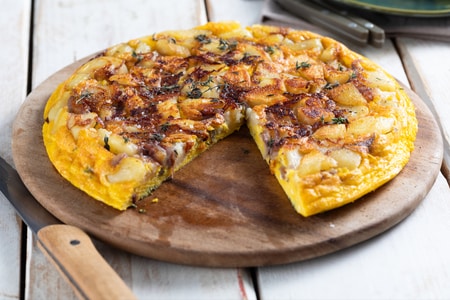 Kartoffel-Zwiebel-Omelett