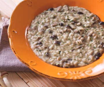 Risotto mit Champignon und Stockschwämmchen