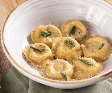 Hähnchenravioli