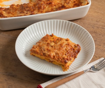 Lasagne mit Linsenragout