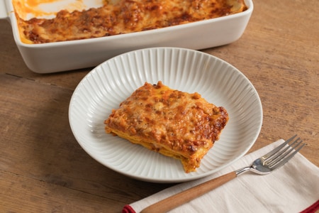 Lasagne mit Linsenragout