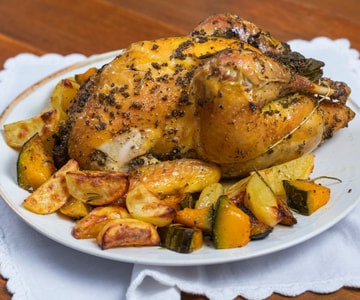 Perlhuhn aus dem Ofen