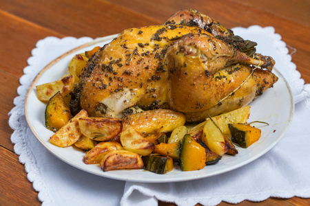 Perlhuhn aus dem Ofen