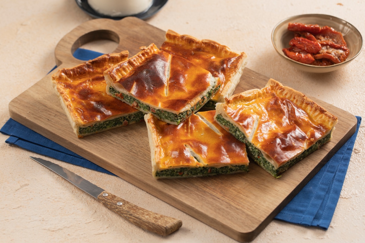 Rustico Ricotta und Spinat
