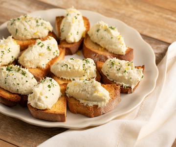 Crostini mit cremigem Stockfisch