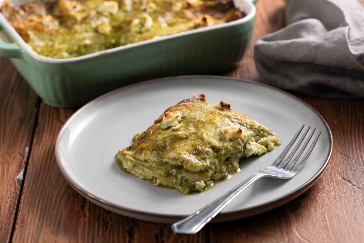 Lasagne Pesto und Ricotta
