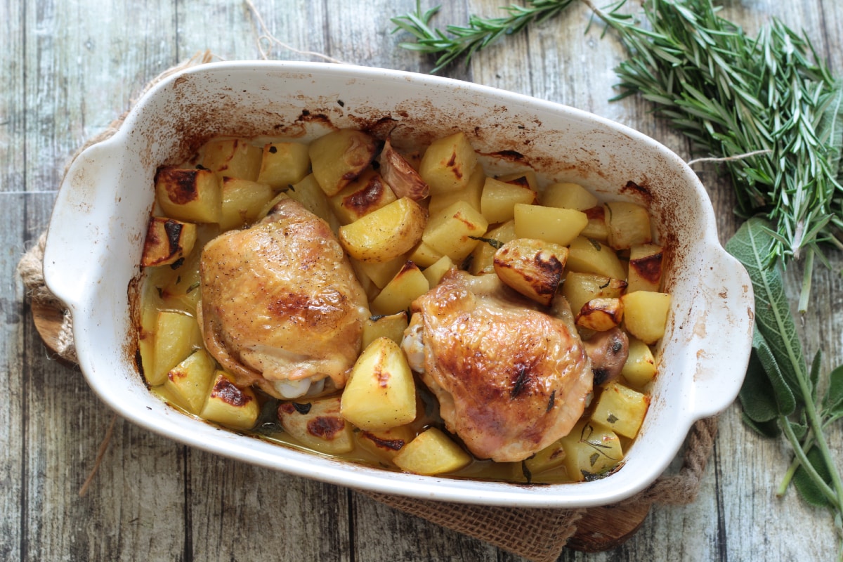 Hähnchenschenkel aus dem Ofen