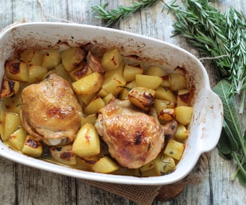 Hähnchenschenkel aus dem Ofen