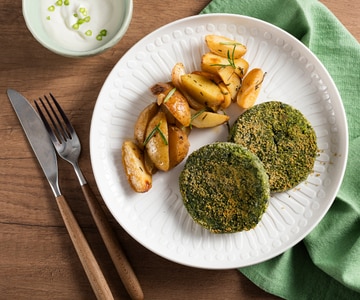 Burger aus Grünkohl und Kichererbsen