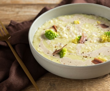 Risotto mit Brokkoli und schneller Bagna Caoda