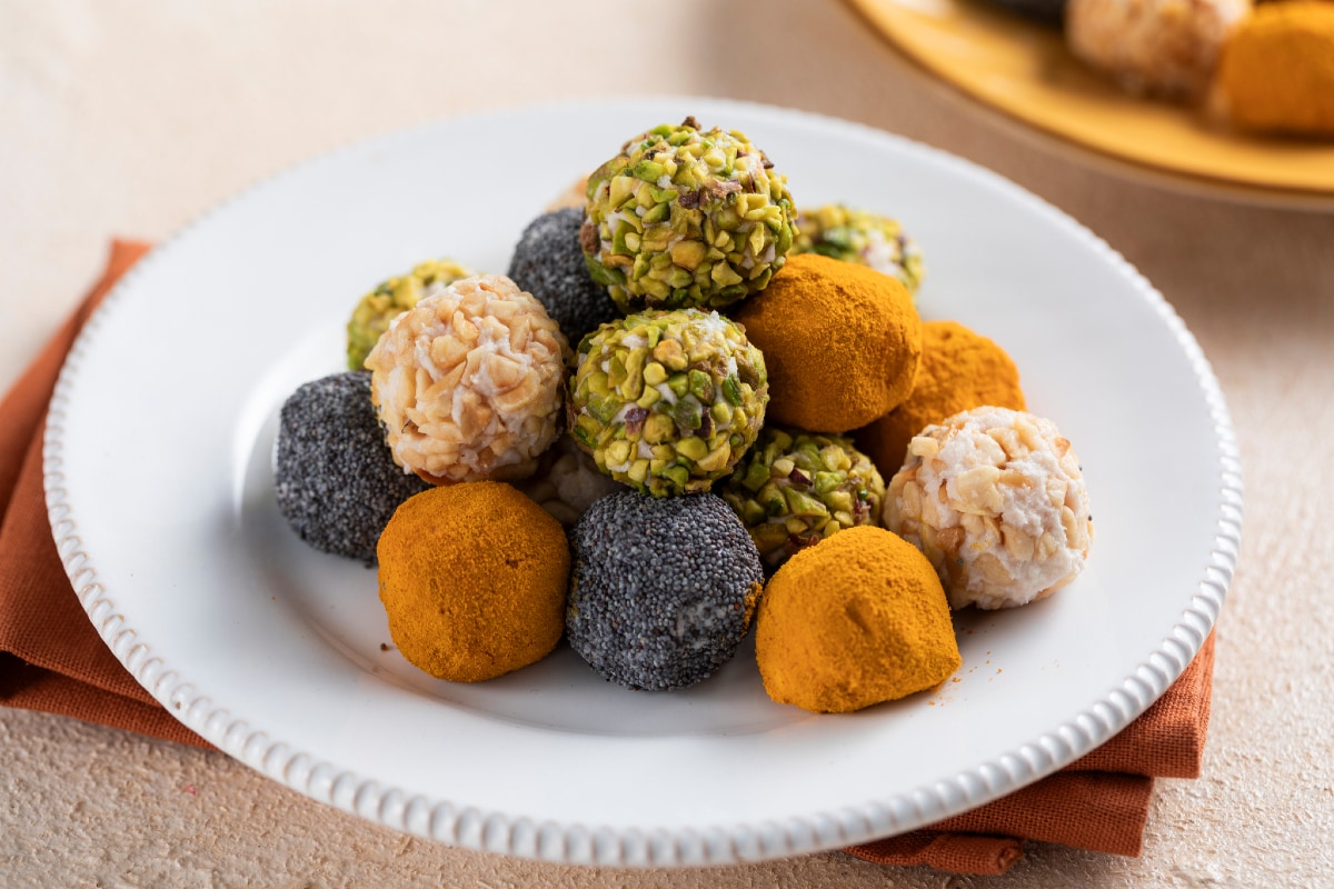 Herzhafte Arlecchino-Trüffel