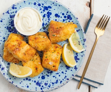 Luftfritteuse-Kabeljau