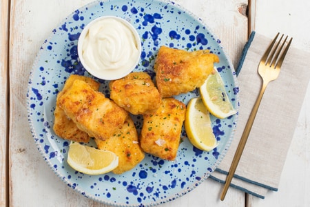 Luftfritteuse-Kabeljau