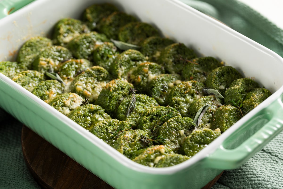 Grüne Gnocchi auf römische Art