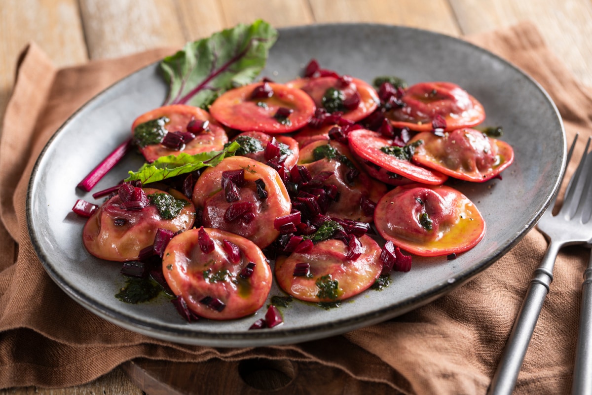Ravioli mit Rote Beete