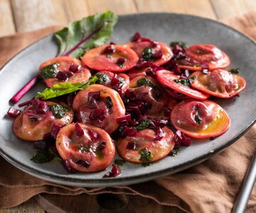 Ravioli mit Rote Beete