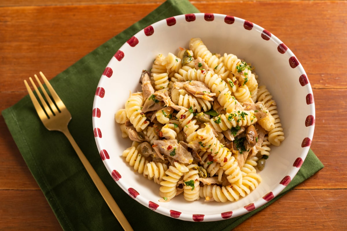 Nudeln mit Thunfisch ohne Tomatensauce